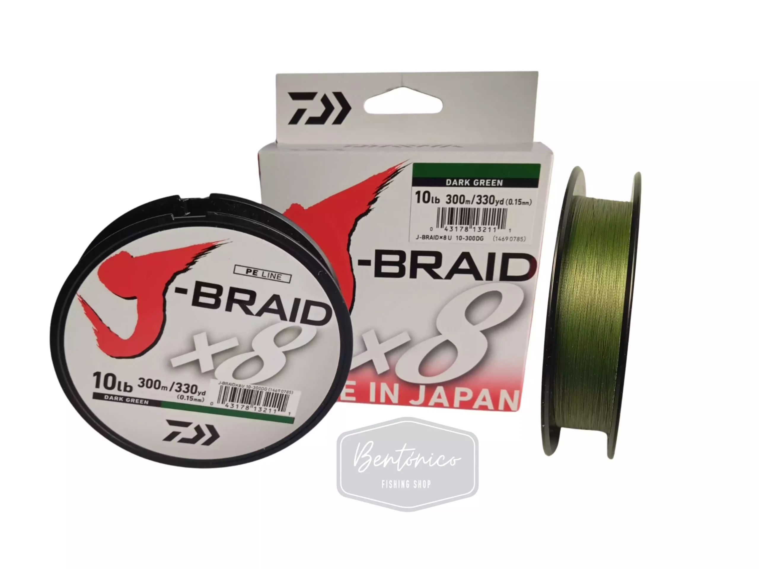 Multifilamento Daiwa J-Braid X8 – Dark Green 0.15mm - Imagen 2